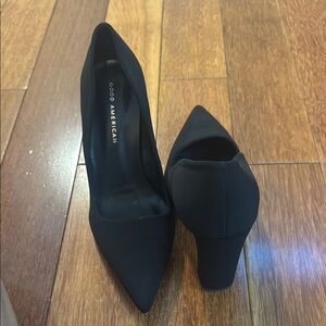 Good American Classic Black Heels